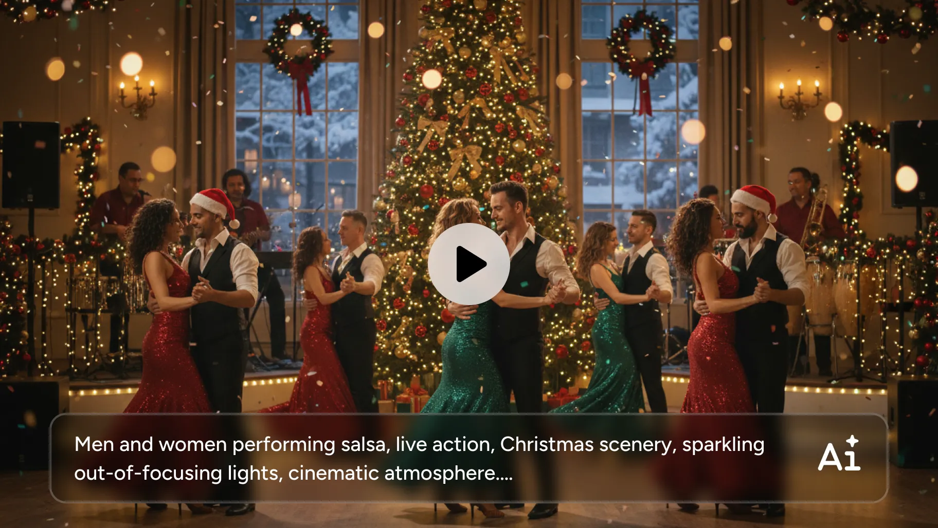 an ai-generated dance party video made by aiease script to video ai tool with a prompt